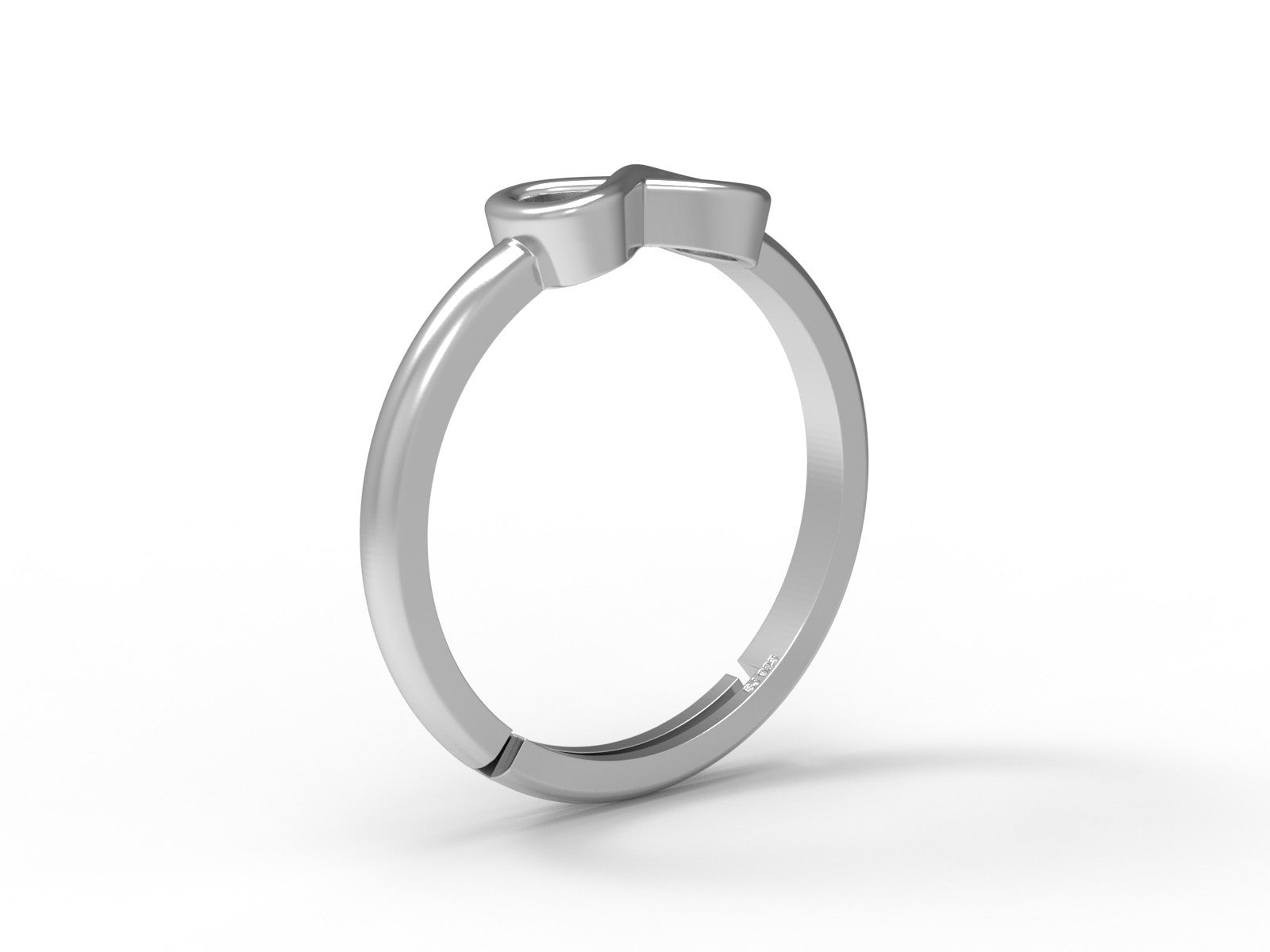 Infinity Symbol Ring Minimalist Promise Band - Sterling Silver