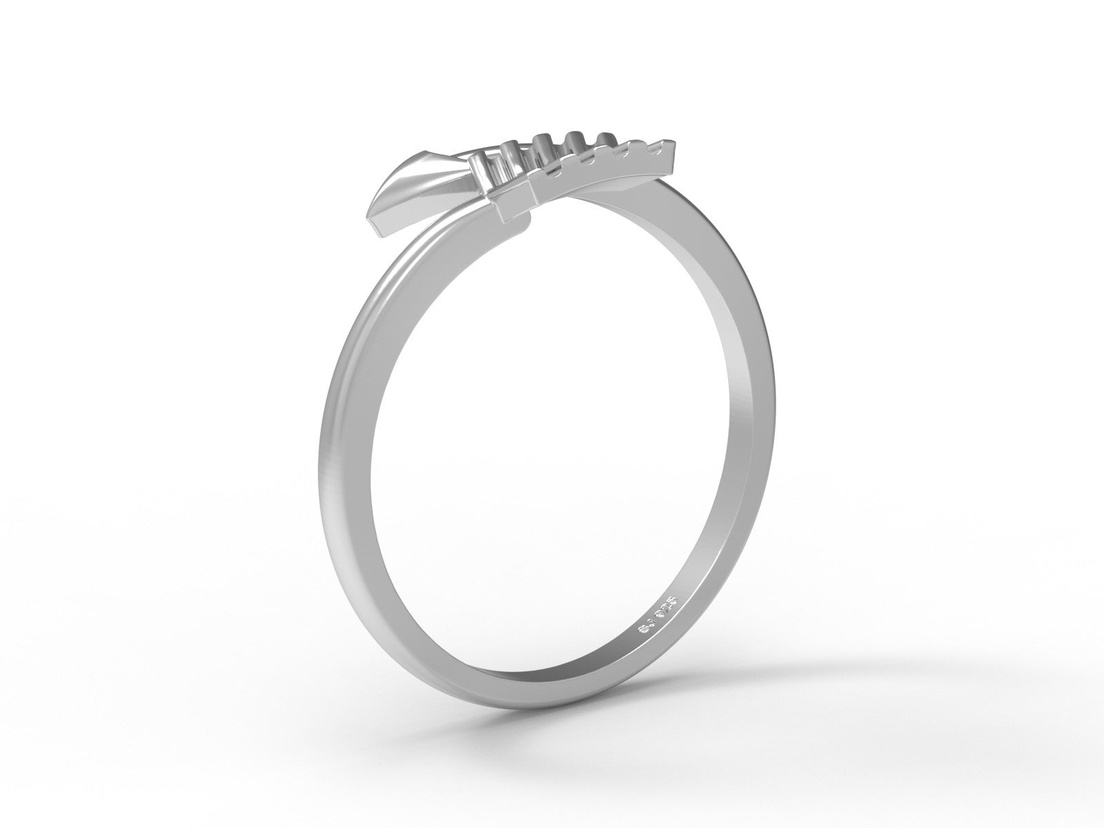 Arrow Wrap Ring Minimalist Adjustable Design - Sterling Silver