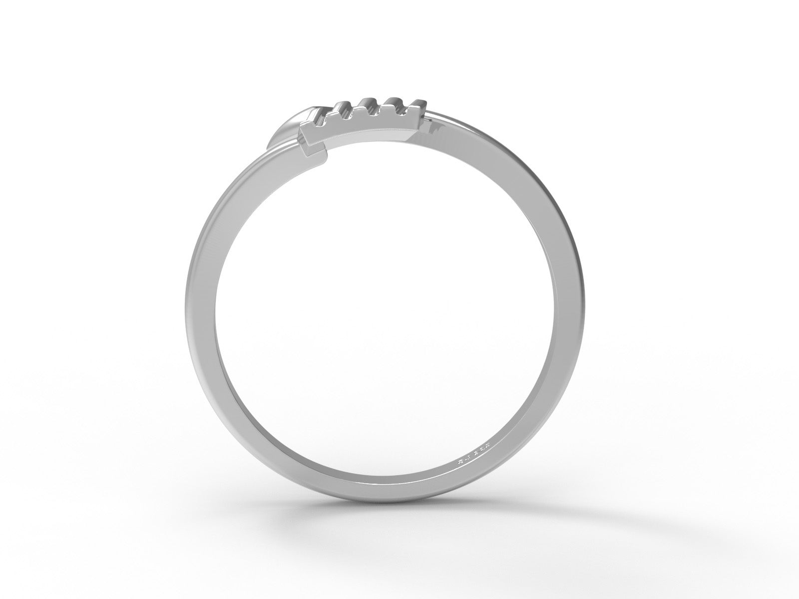 Arrow Wrap Ring Minimalist Adjustable Design - Sterling Silver