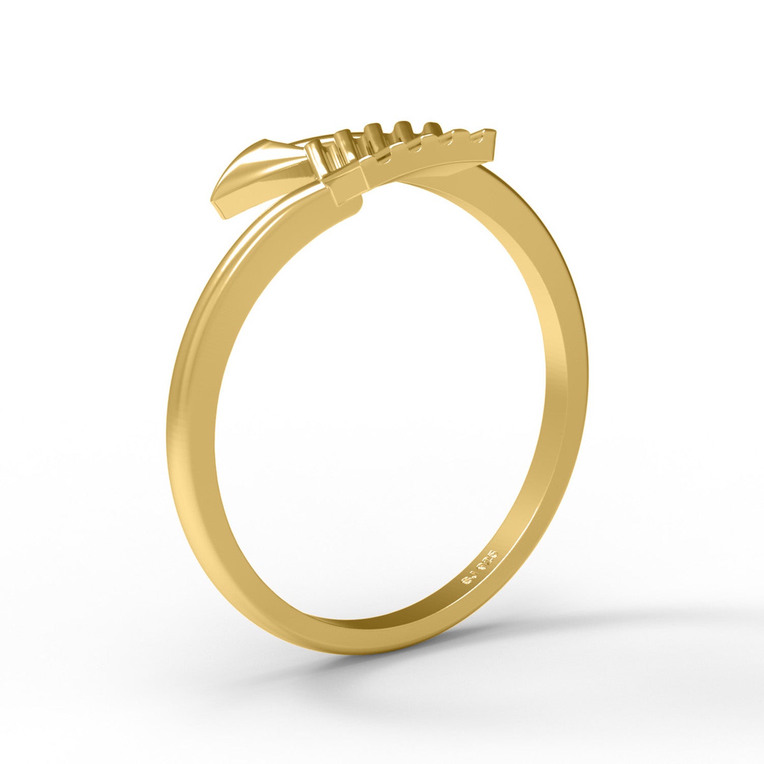 Arrow Wrap Ring Minimalist Adjustable Design - Sterling Silver