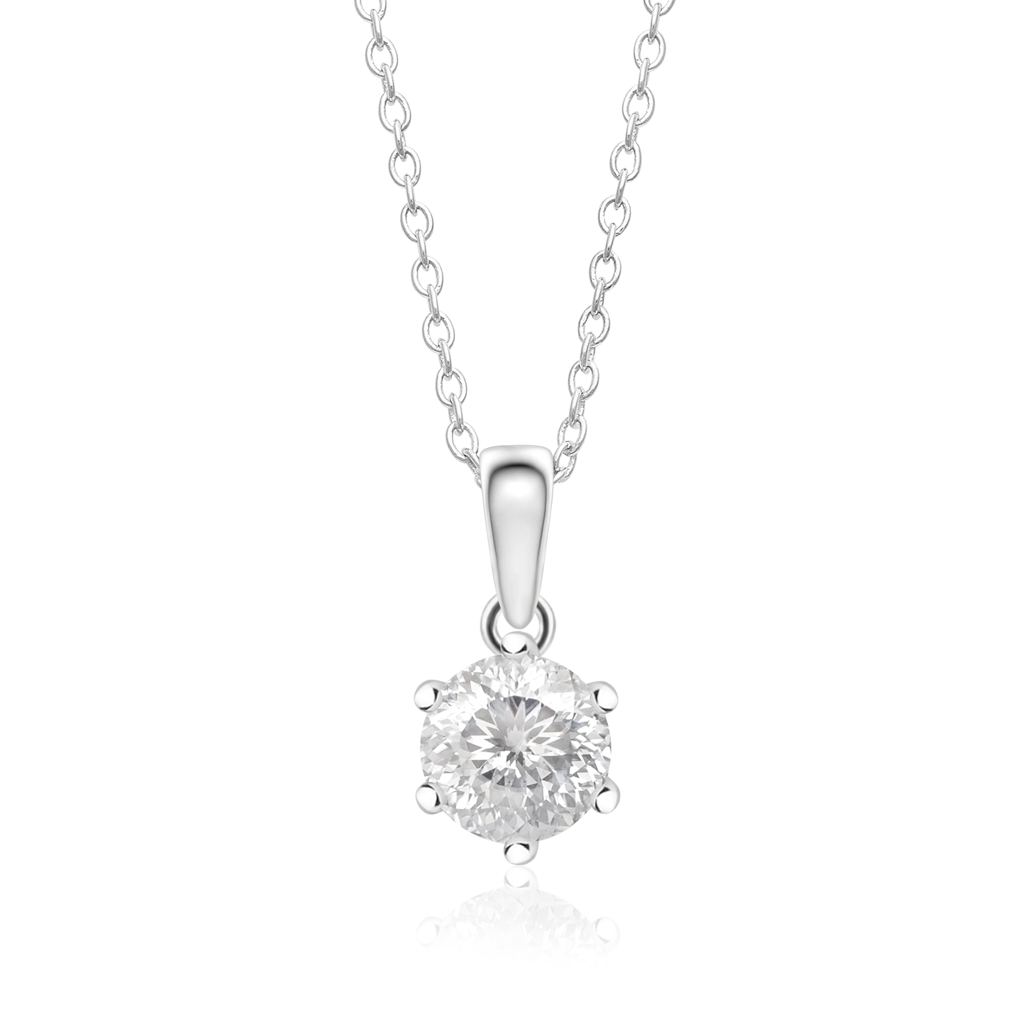 4.00 Ct Portuguese Cut 161 Facets Moissanite Jewelry Set - Sterling Silver
