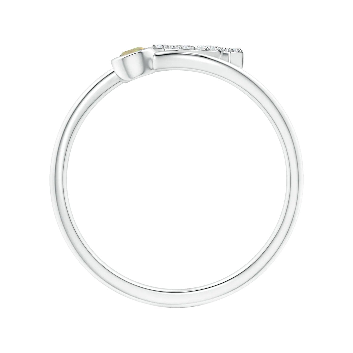 Initials Ethiopian Opal Alphabet Ring