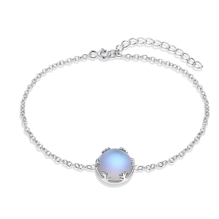 Sterling Silver Bracelet Real Moonstone Bracelet Moonstone Chain
