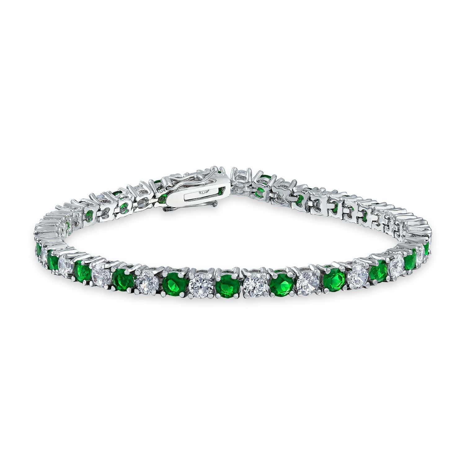 Green Cz Bracelets