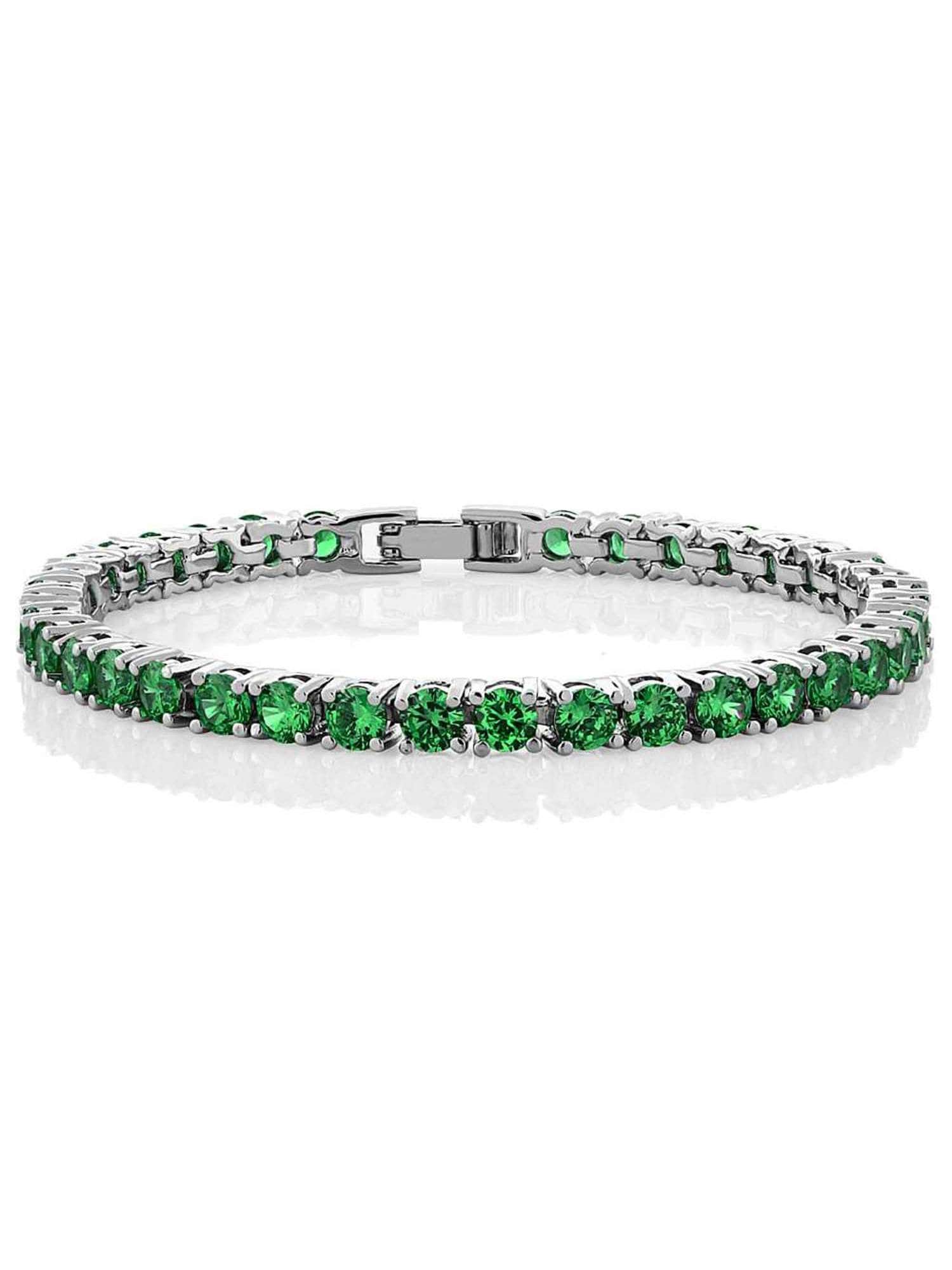 Green Cz Bracelets