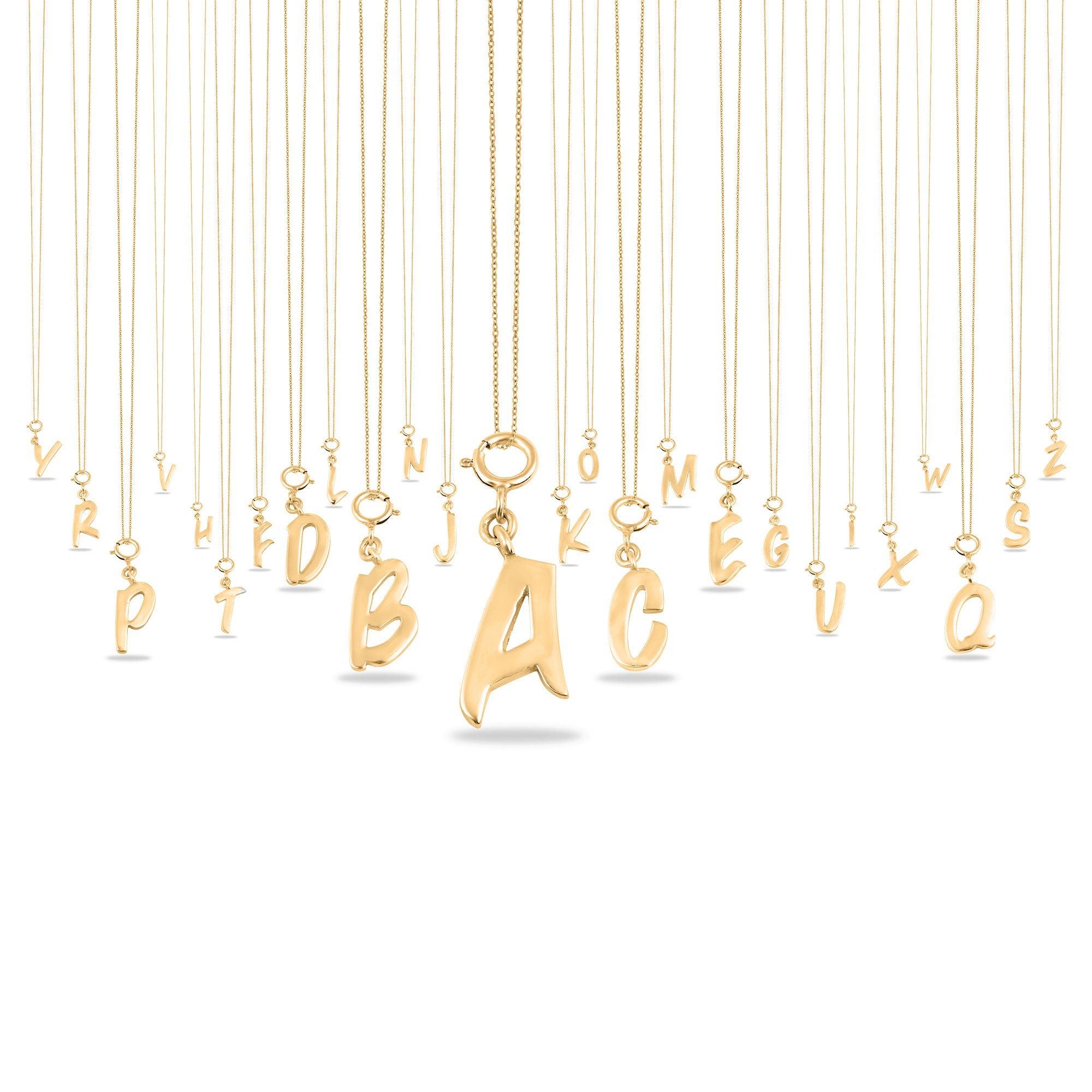 Personalized Letter Pendant - Gold Vermeil