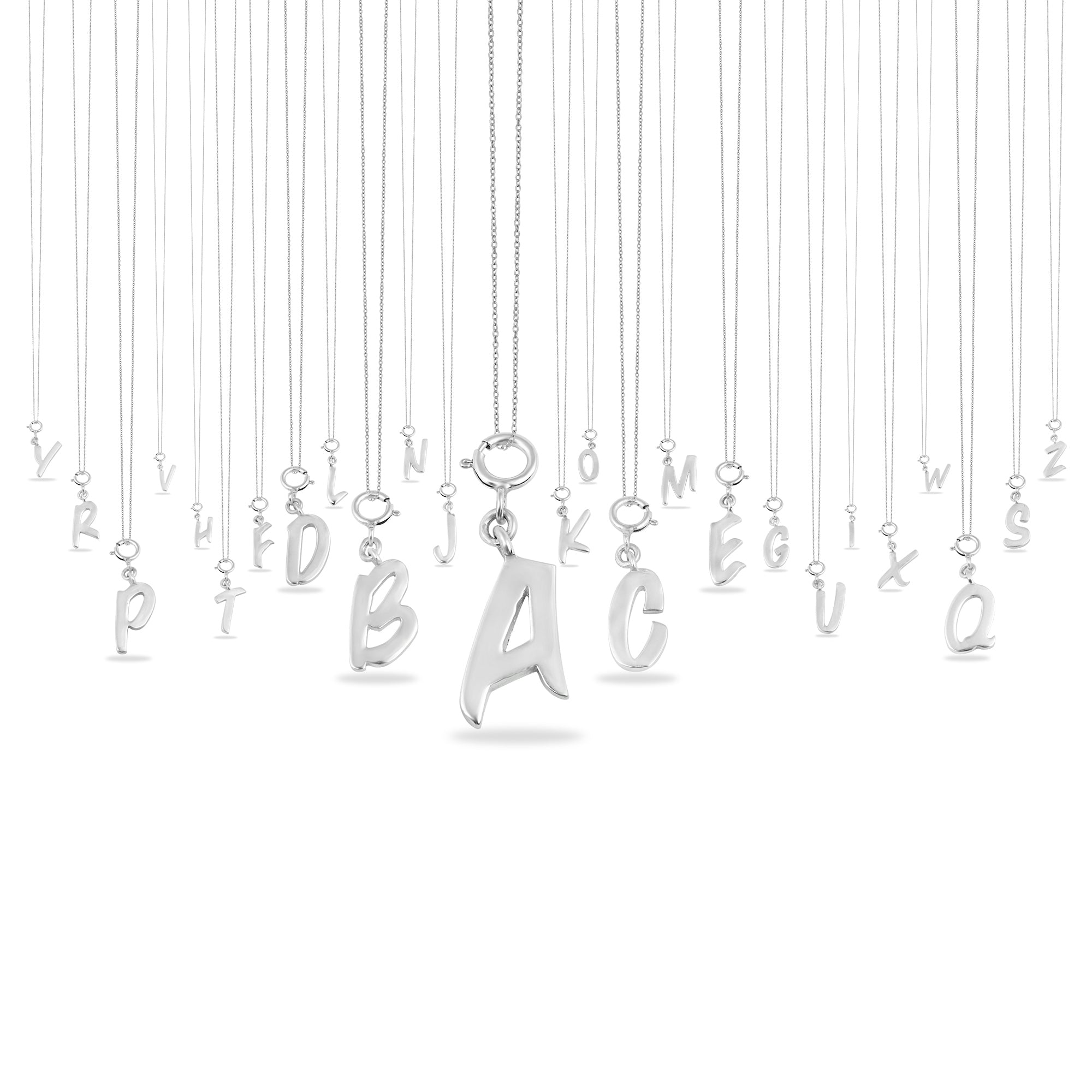 Ciondolo con lettera personalizzata - Argento Sterling