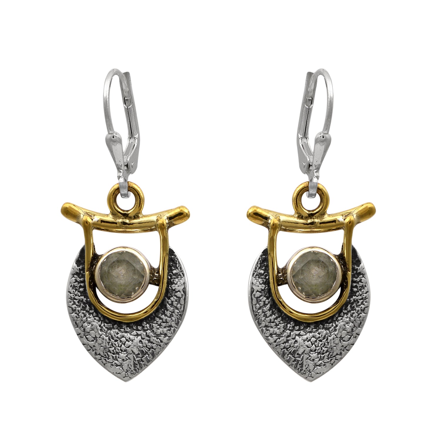 Cubic Zirconia Handmade Dangle Earrings