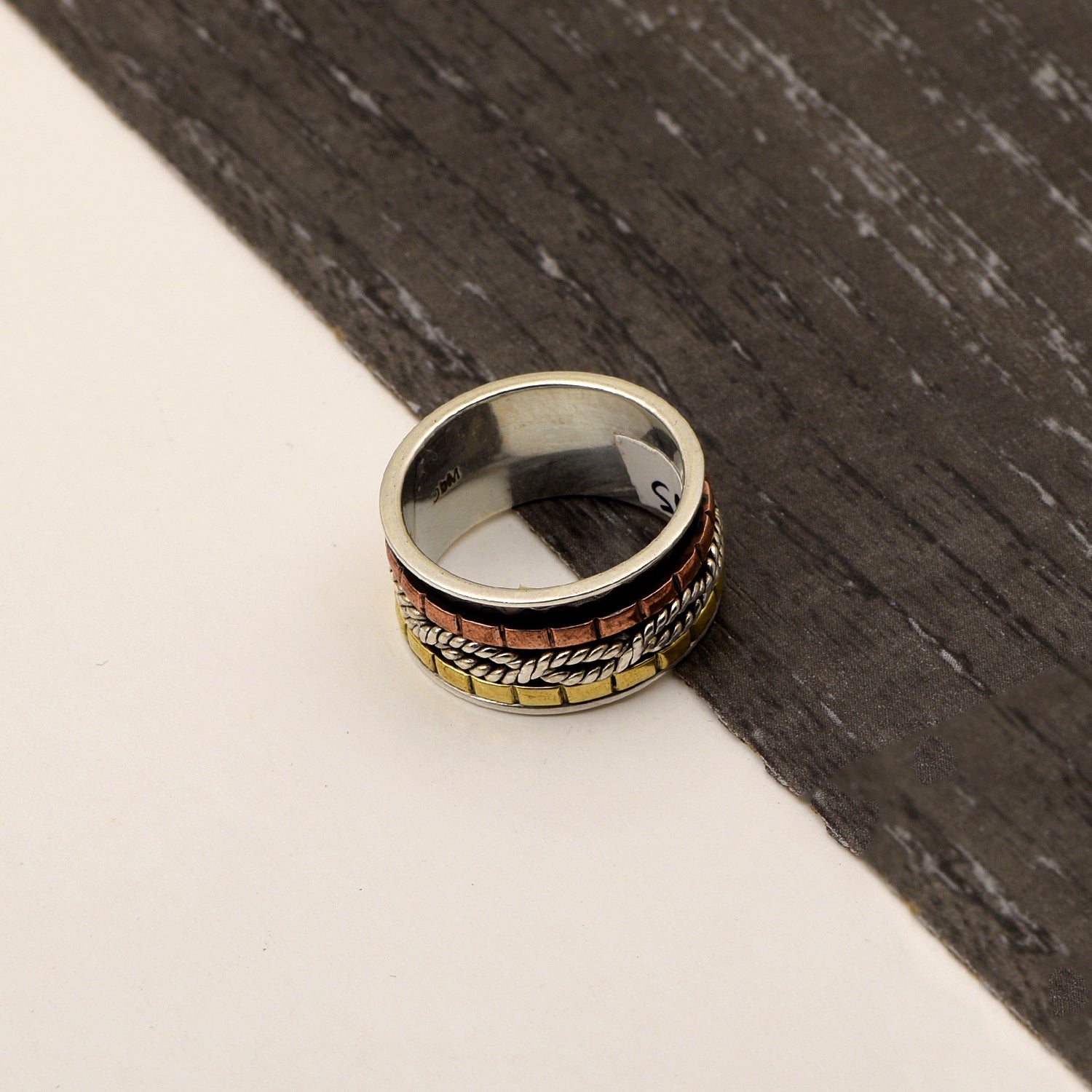 Braided Spinner Ring - Sterling Silver