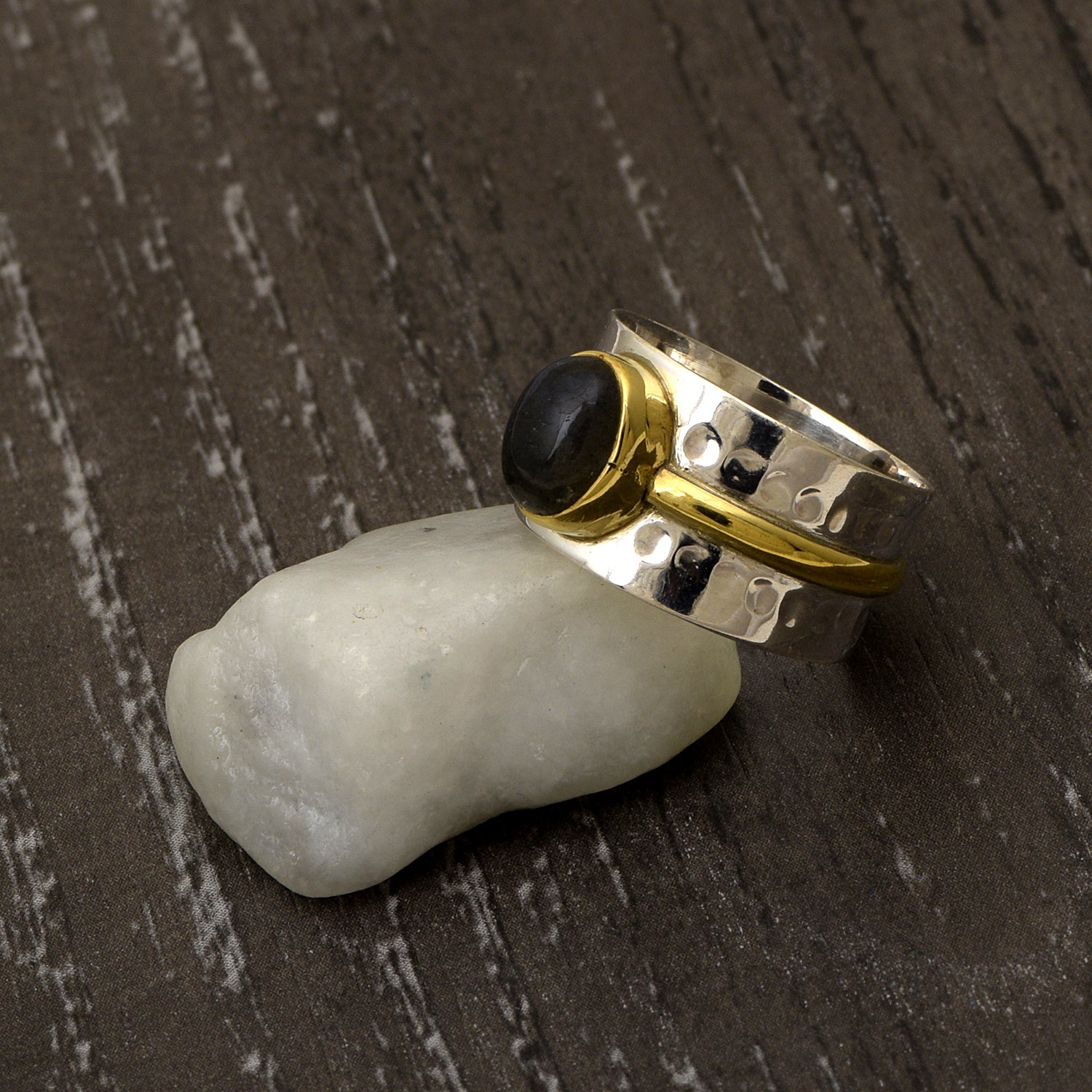 Labradorite Spinner Ring - Sterling Silver