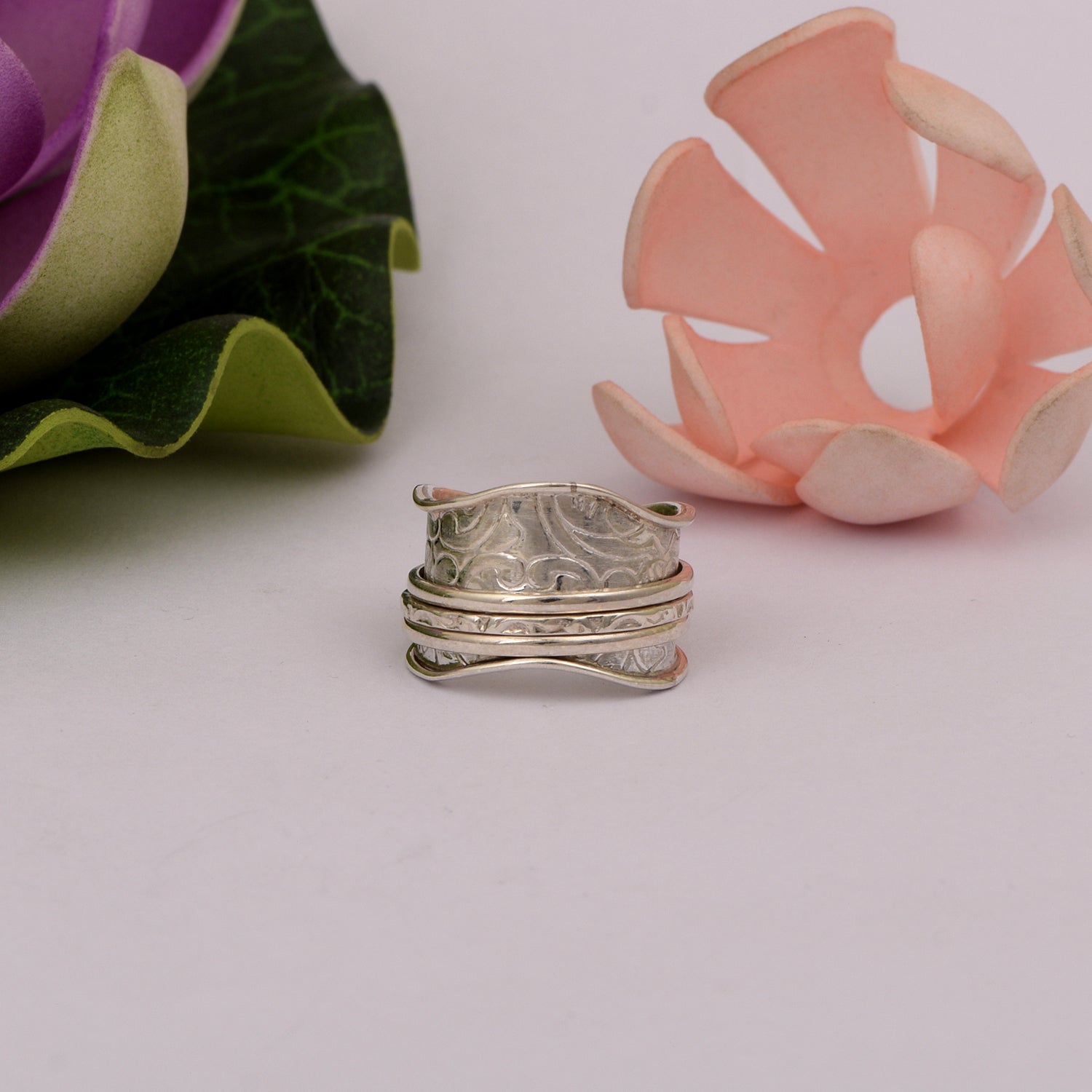 Smooth Edge Spinner Ring - Sterling Silver