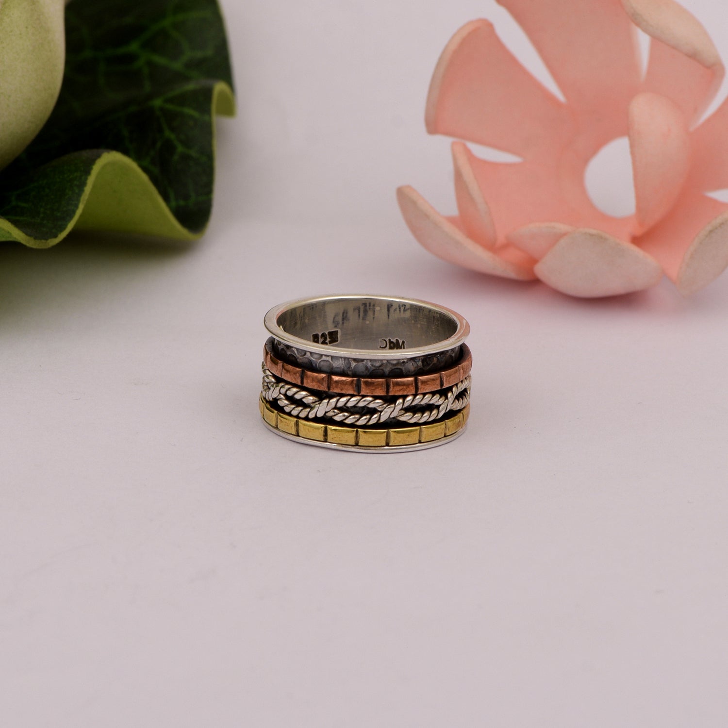 Braided Spinner Ring - Sterling Silver