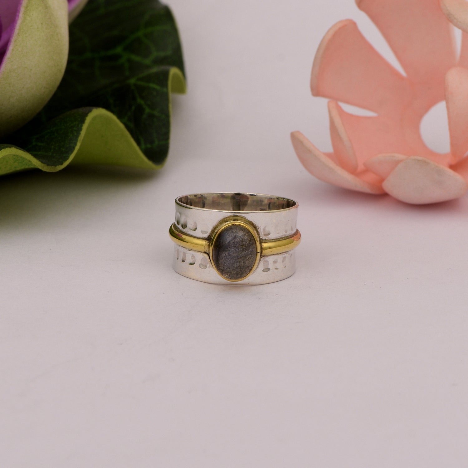 Labradorite Spinner Ring - Sterling Silver