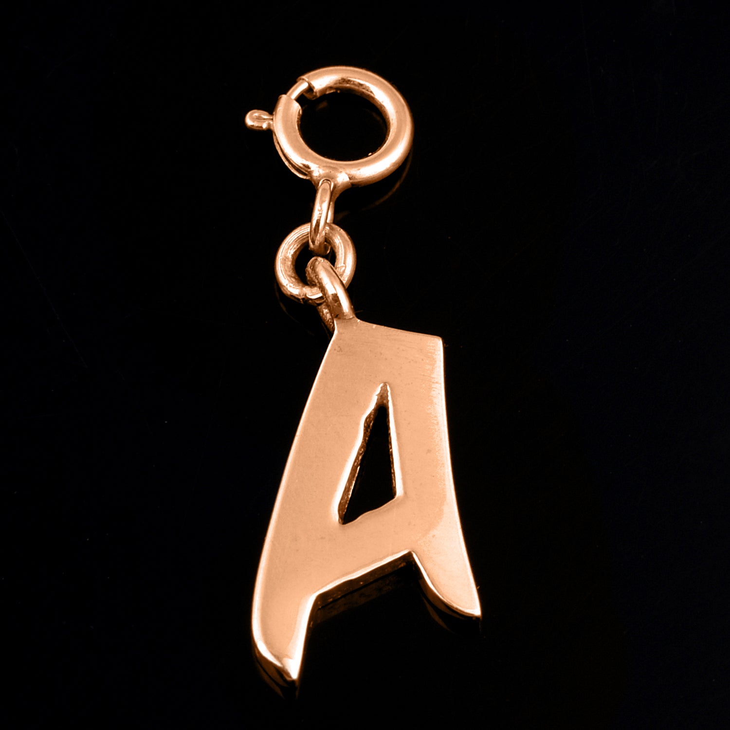 Personalized Letter Pendant - Rose Gold Vermeil