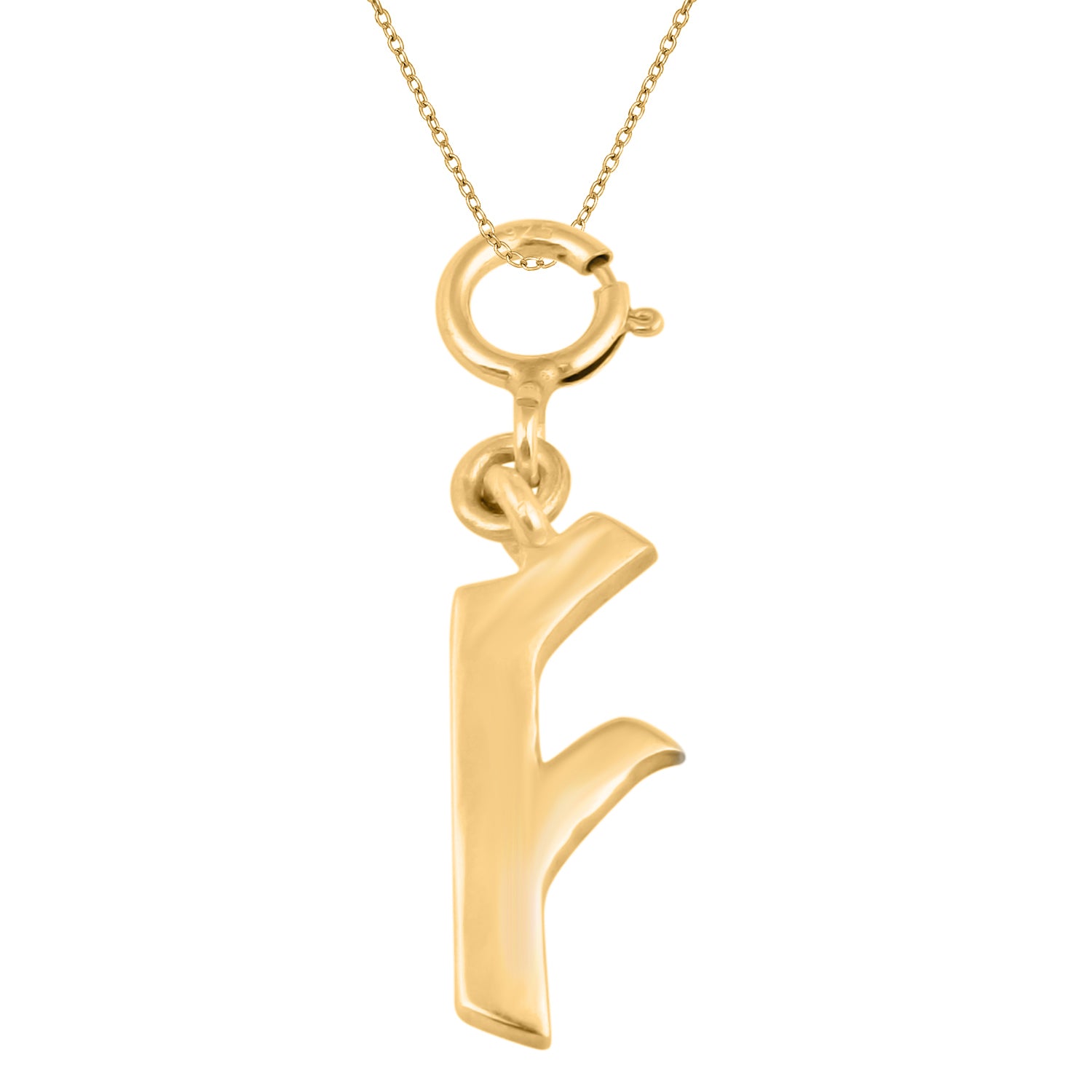 Ciondolo con lettera personalizzata - Vermeil oro