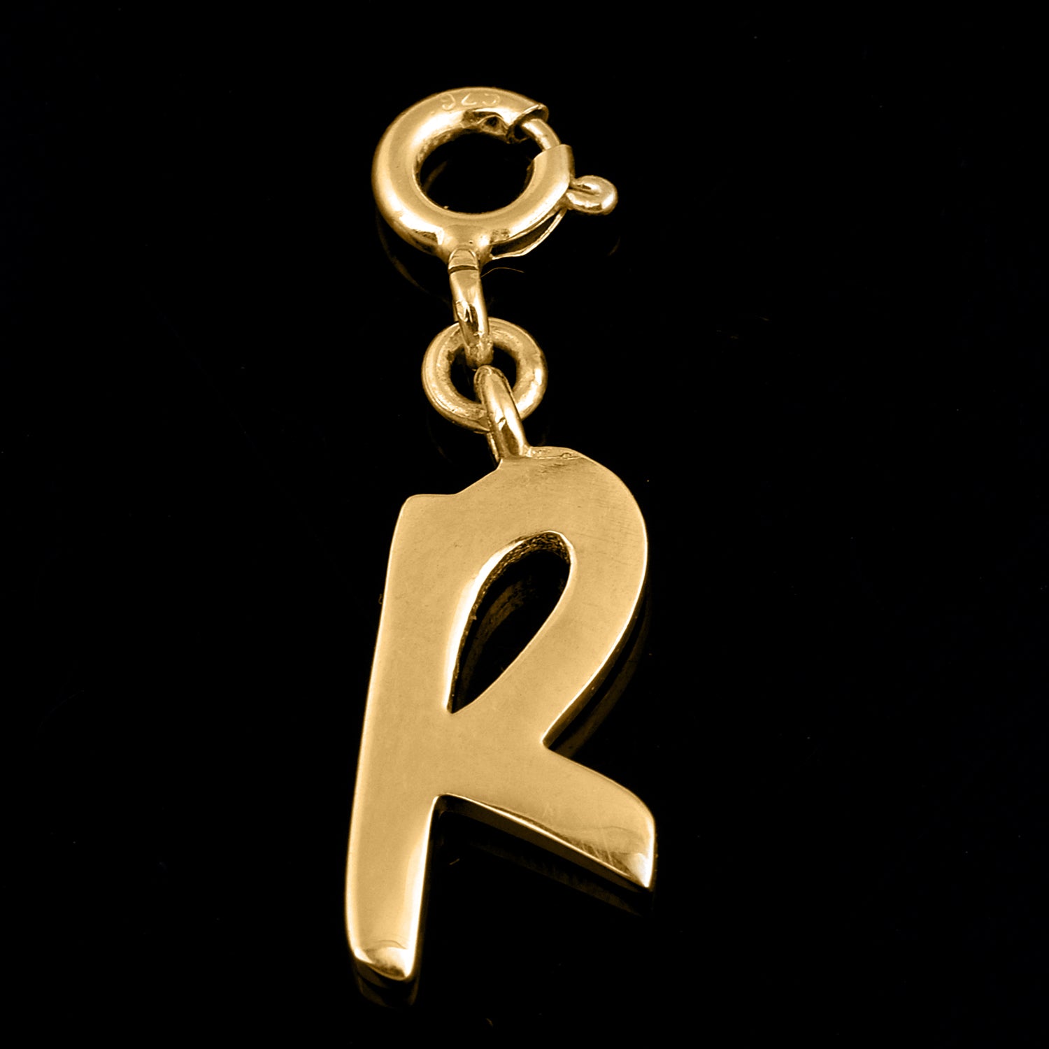 Ciondolo con lettera personalizzata - Vermeil oro