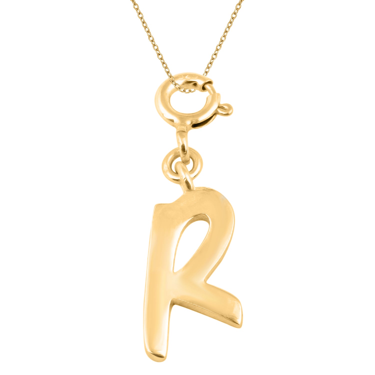 Ciondolo con lettera personalizzata - Vermeil oro