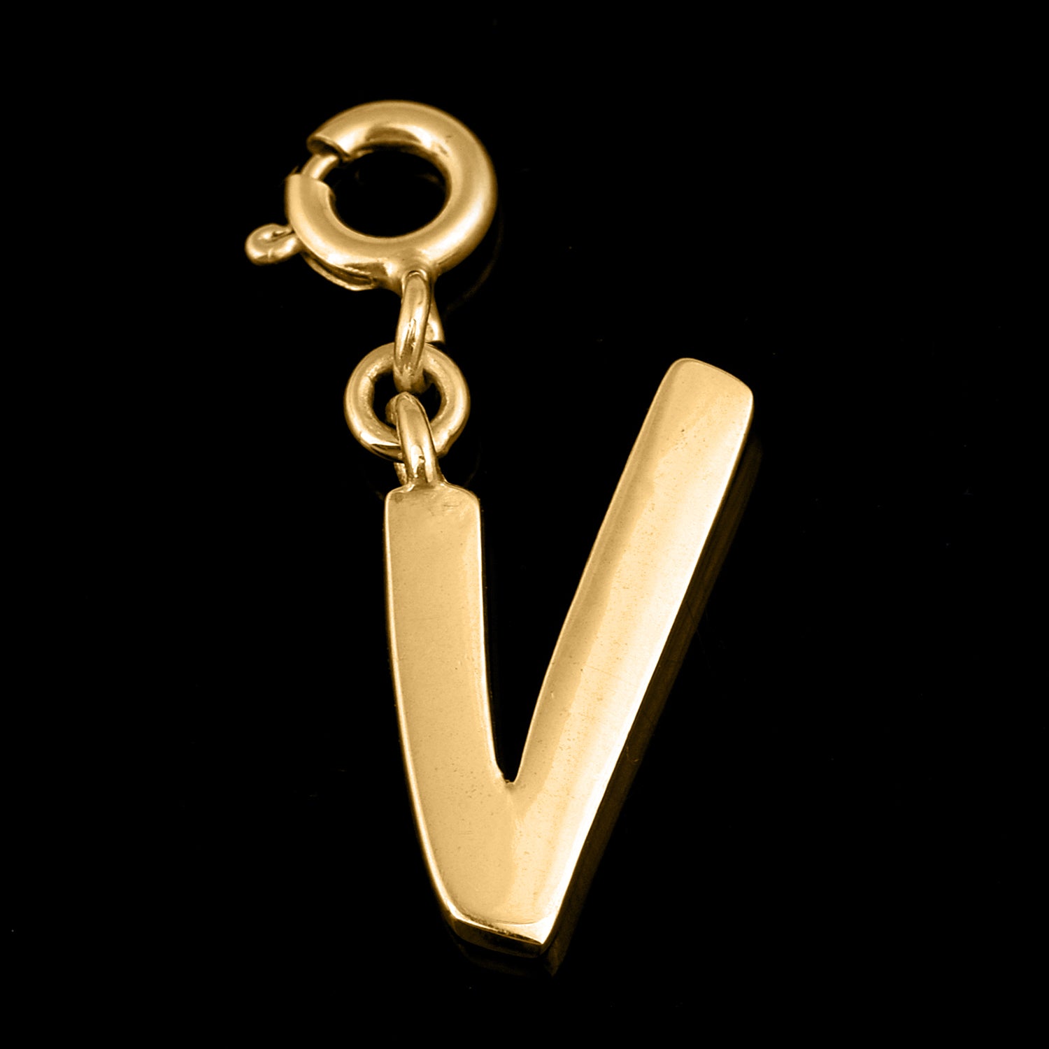 Ciondolo con lettera personalizzata - Vermeil oro