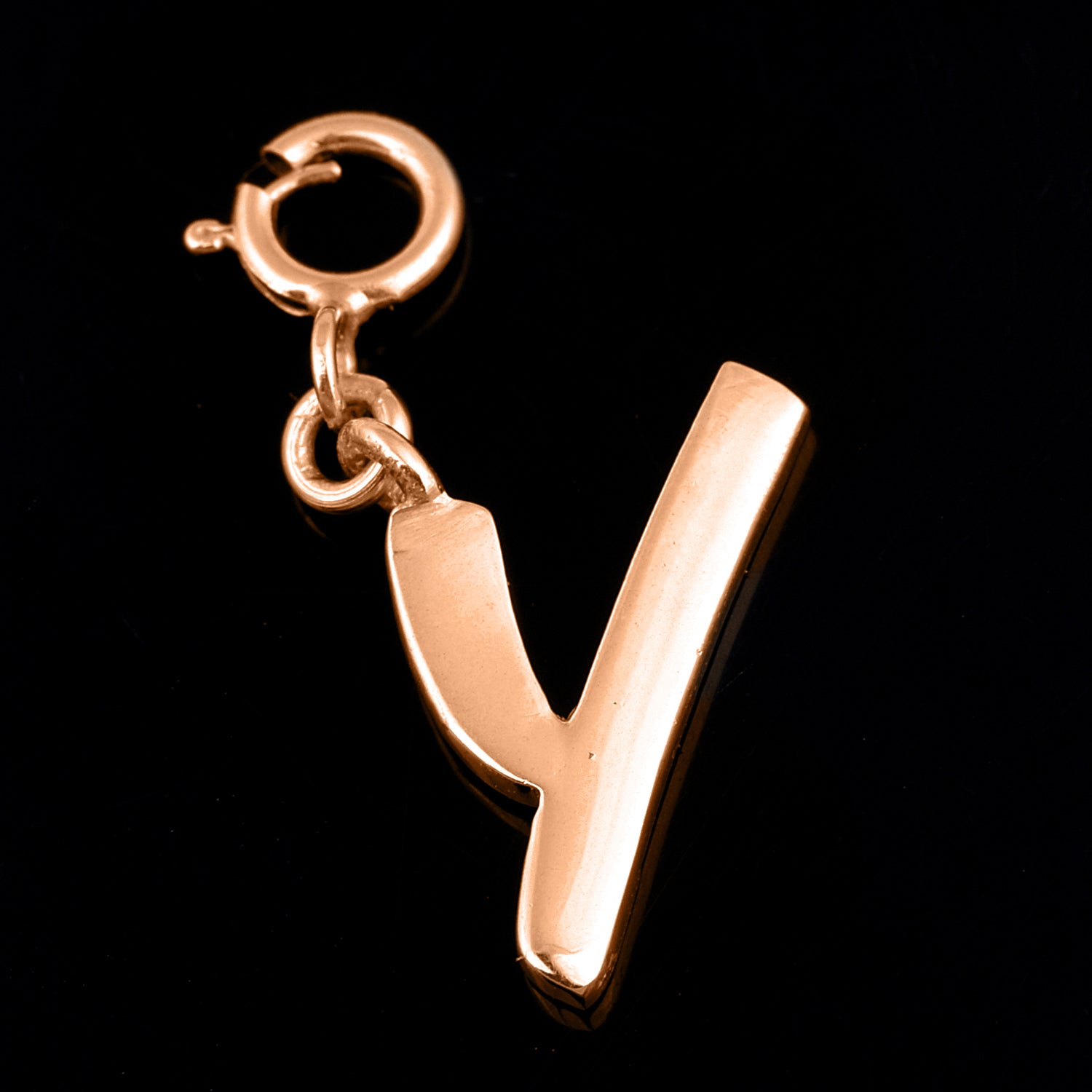Personalized Letter Pendant - Rose Gold Vermeil