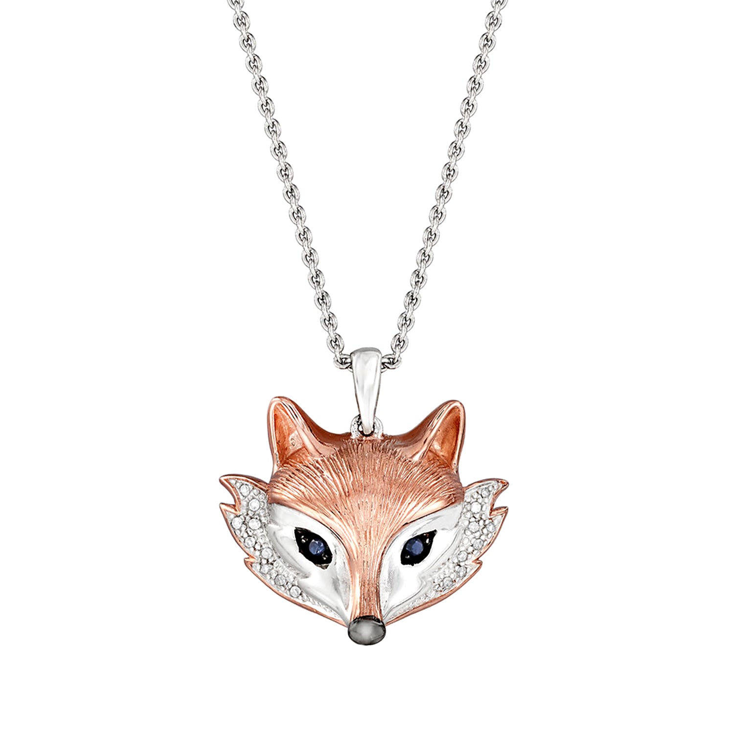 Fox Pendant Necklaces, Fox Head Pendant Necklaces