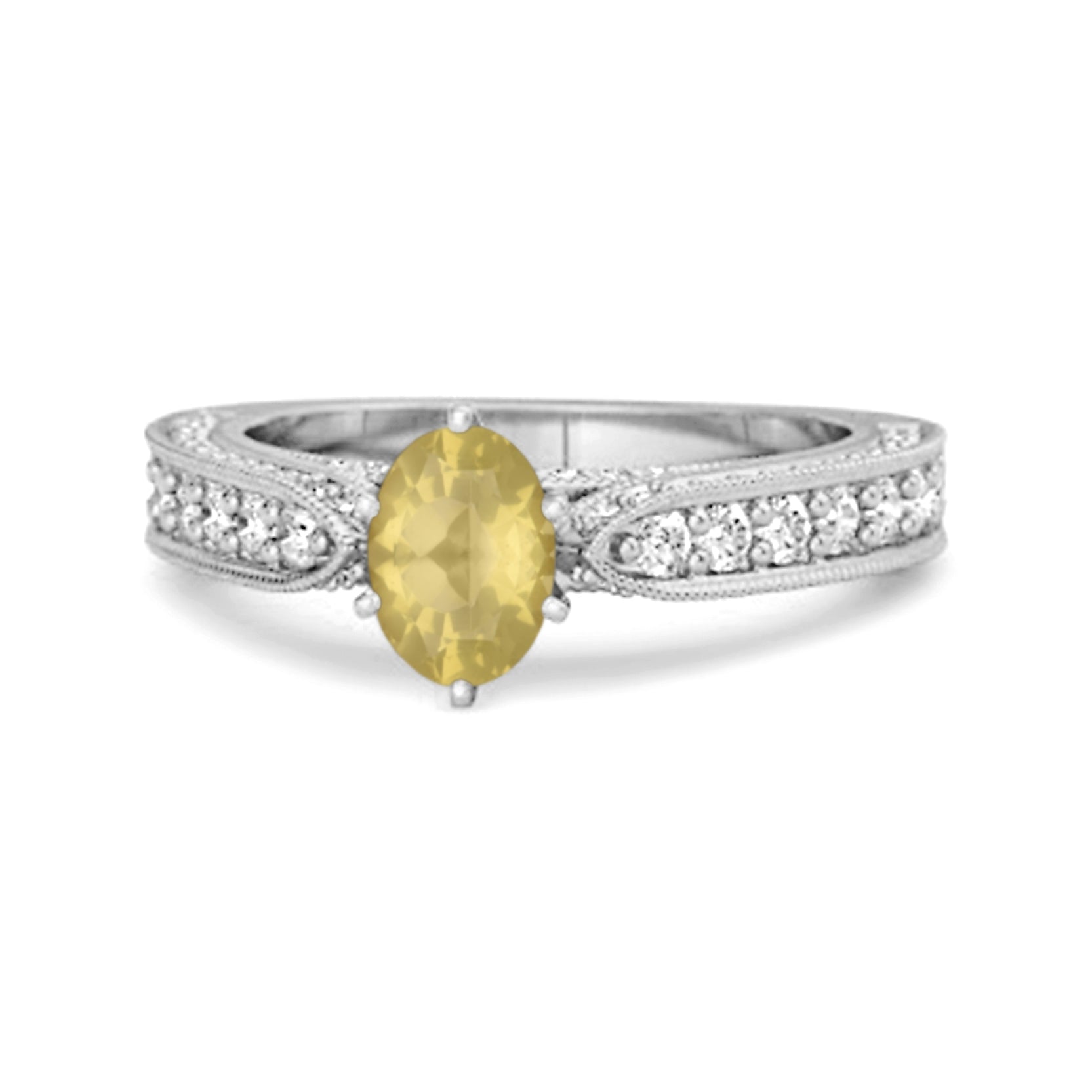 Lemonquartz ring