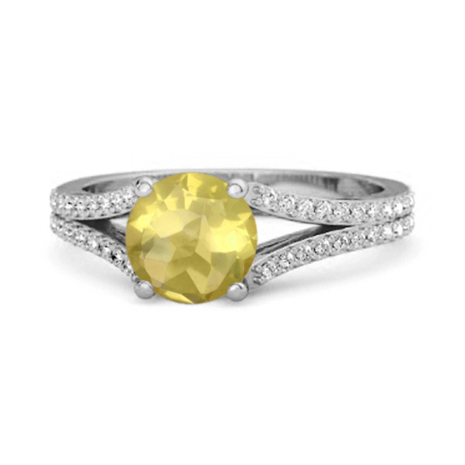 Lemonquartz ring