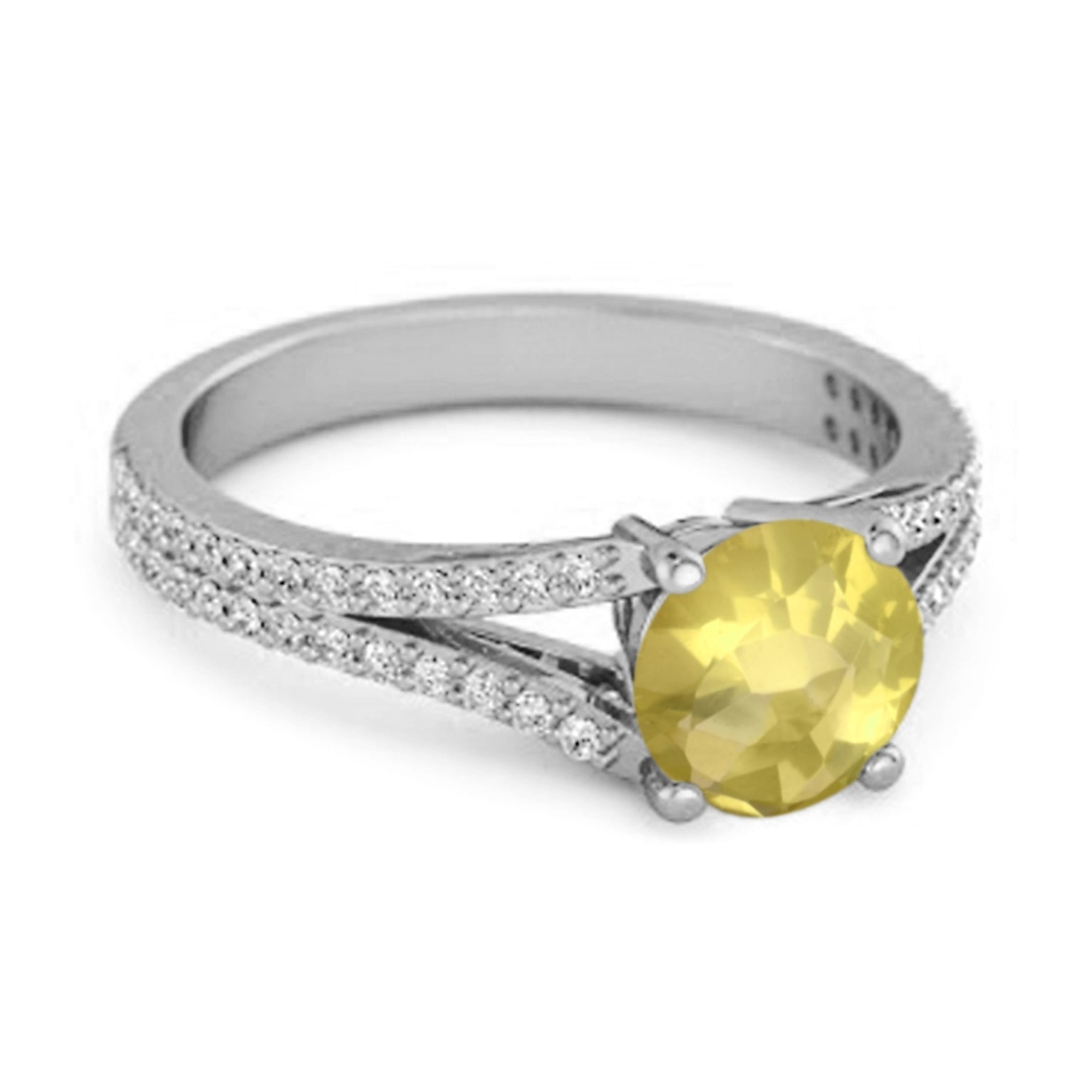 Lemonquartz ring