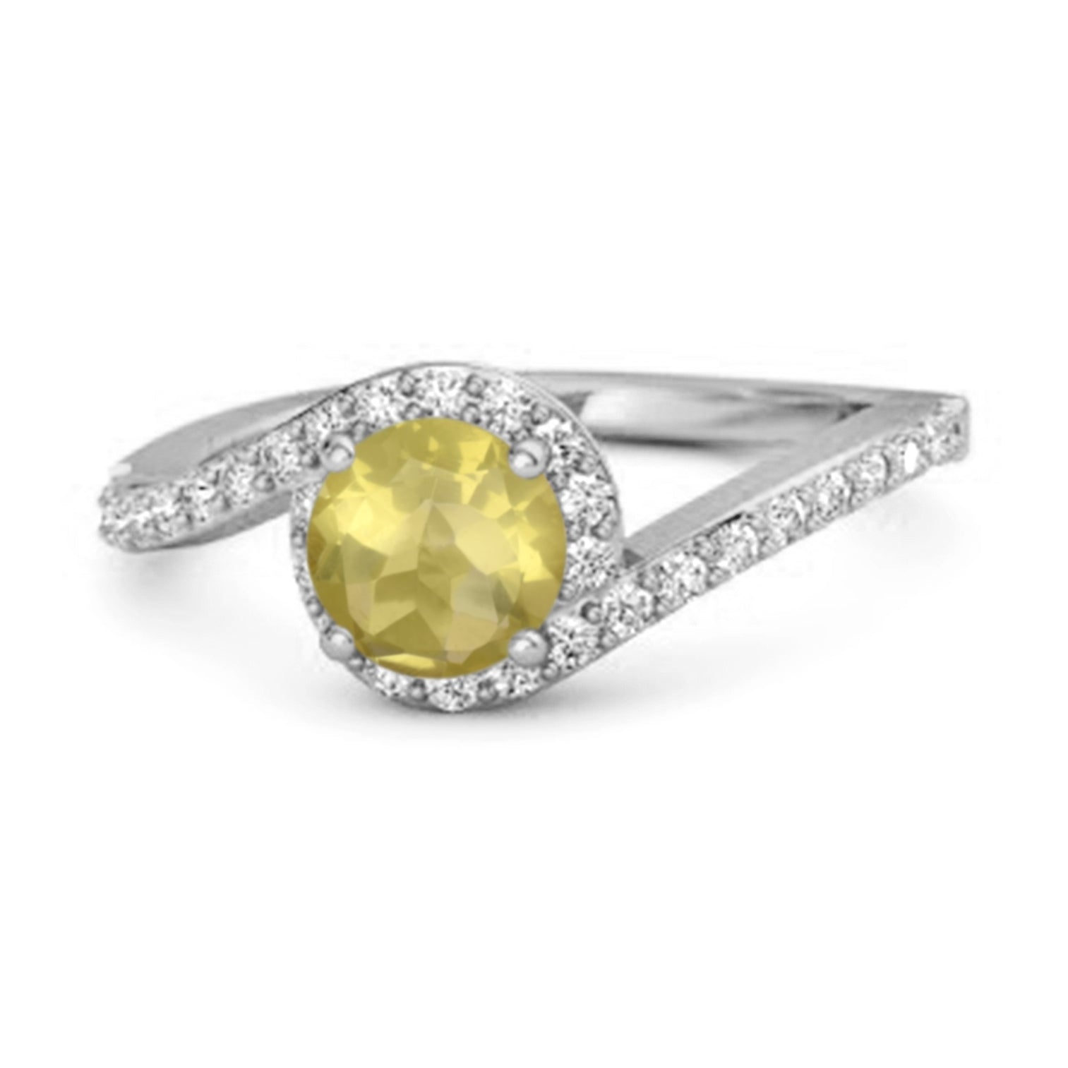 Lemonquartz ring