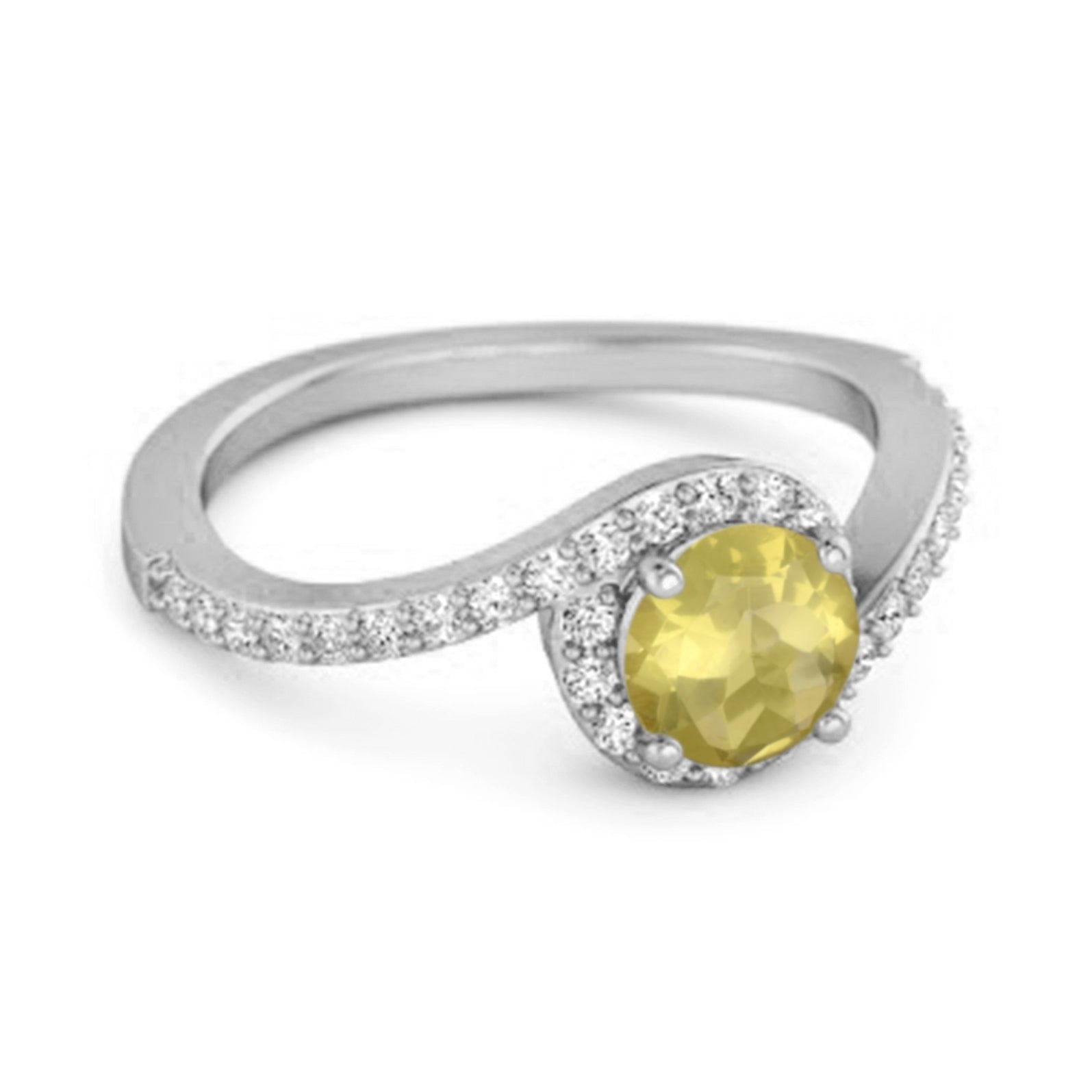 Lemonquartz ring