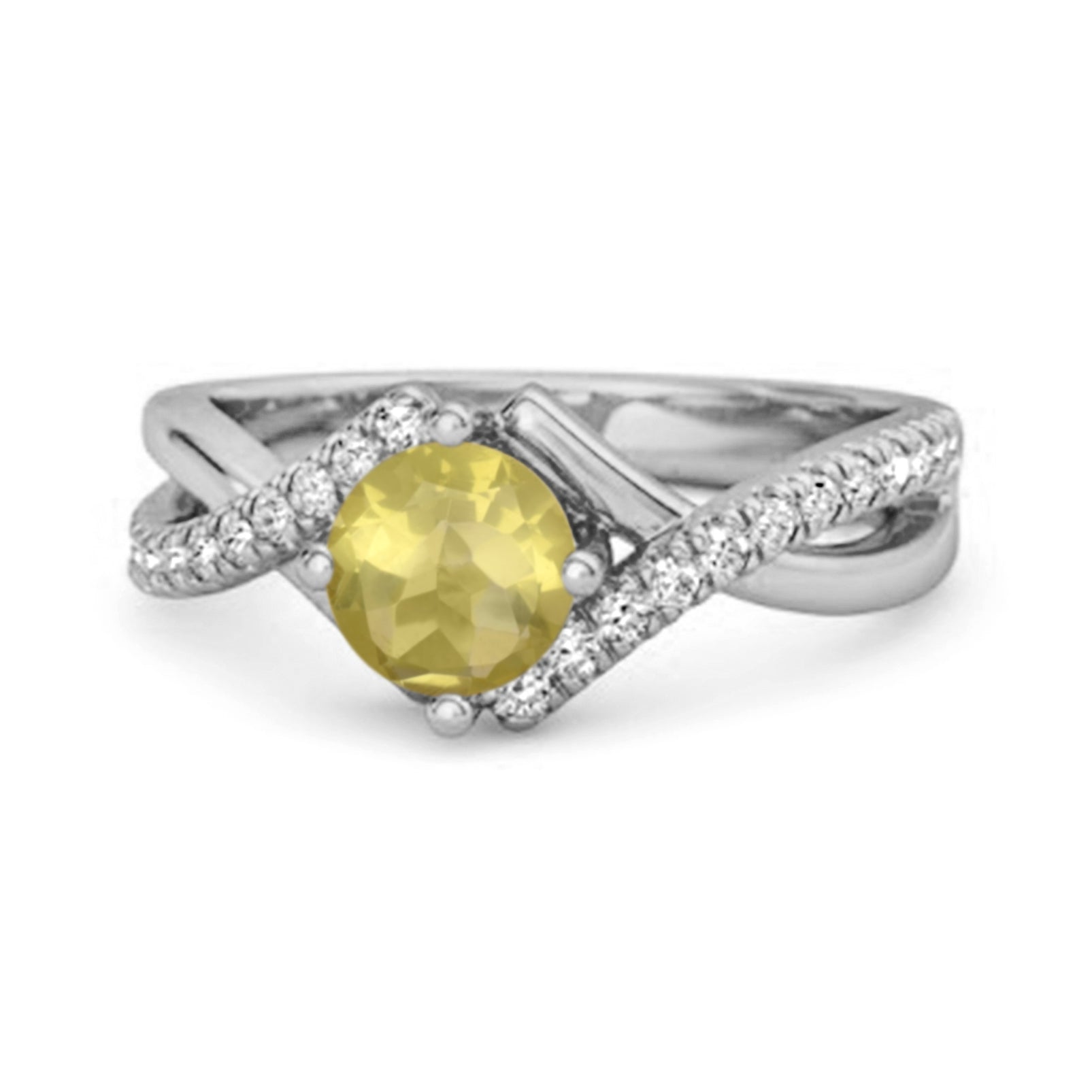 Lemonquartz ring