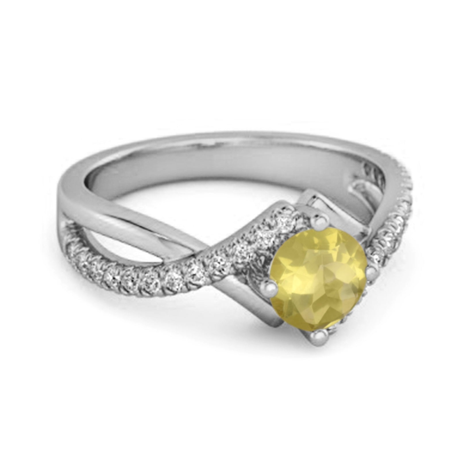 Lemonquartz ring