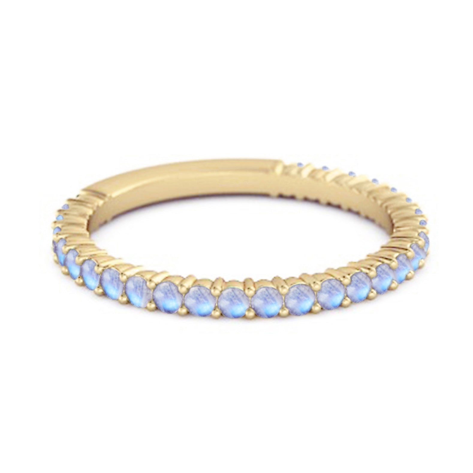 Moonstone Eternity Band - Stelring Silver
