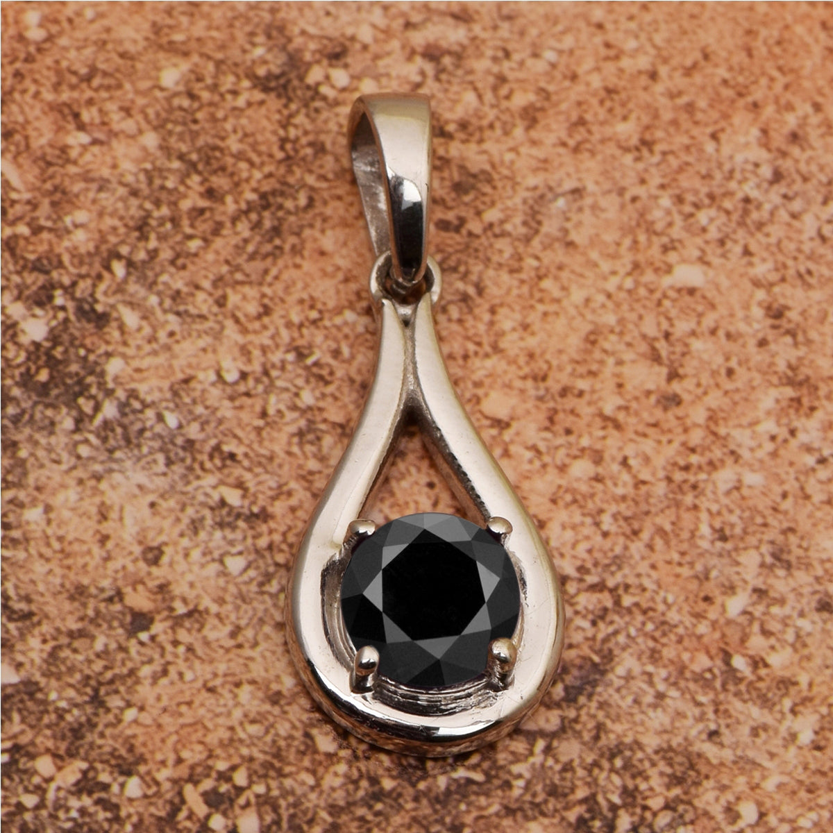 Tear Drop Round Multi Choice Gemstone Pendant