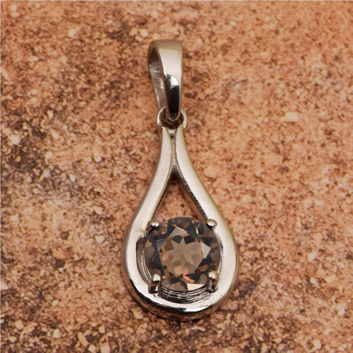 Tear Drop Round Multi Choice Gemstone Pendant