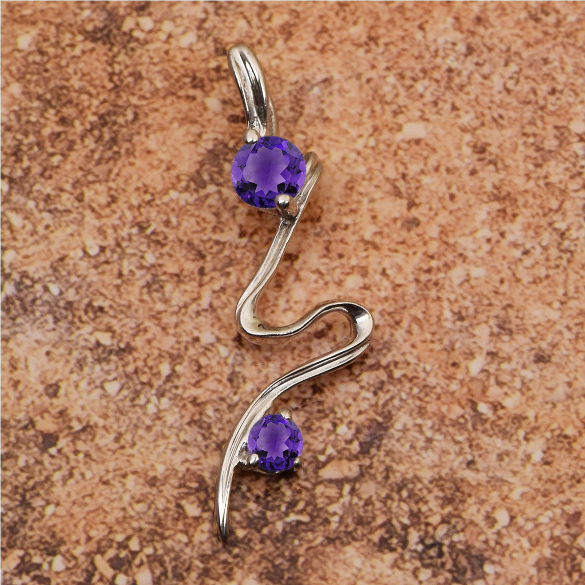 Single Line Multi Choice Gemstone Pendant