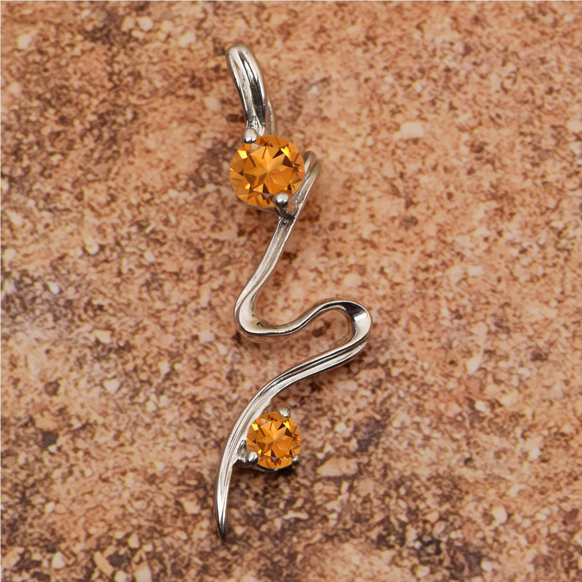 Single Line Multi Choice Gemstone Pendant