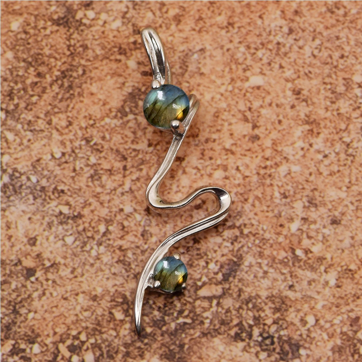 Single Line Multi Choice Gemstone Pendant