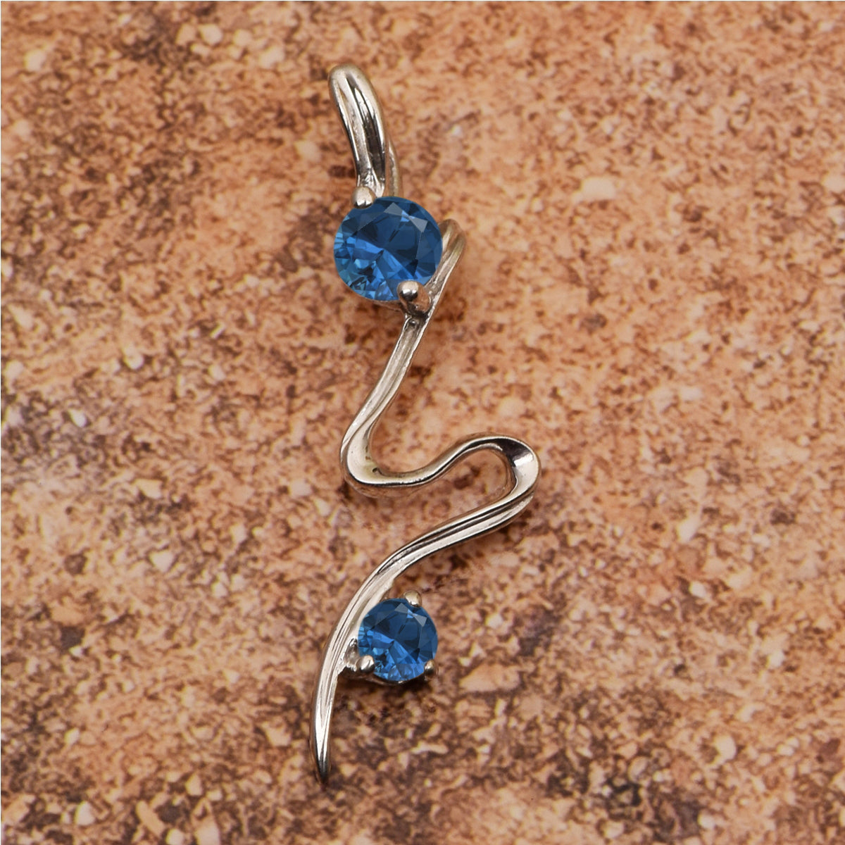 Single Line Multi Choice Gemstone Pendant