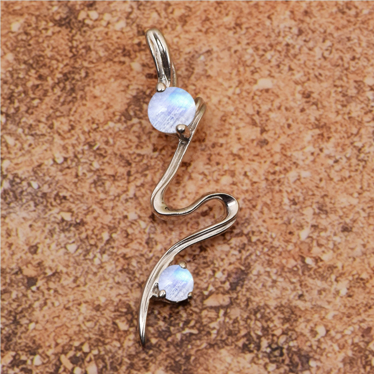Single Line Multi Choice Gemstone Pendant