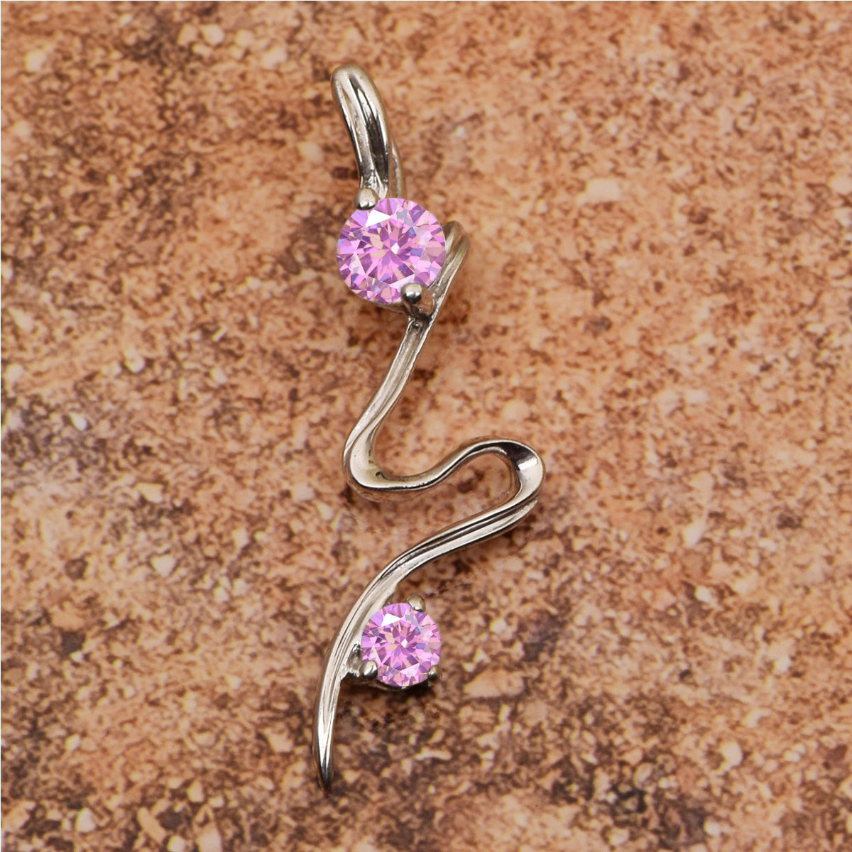 Single Line Multi Choice Gemstone Pendant