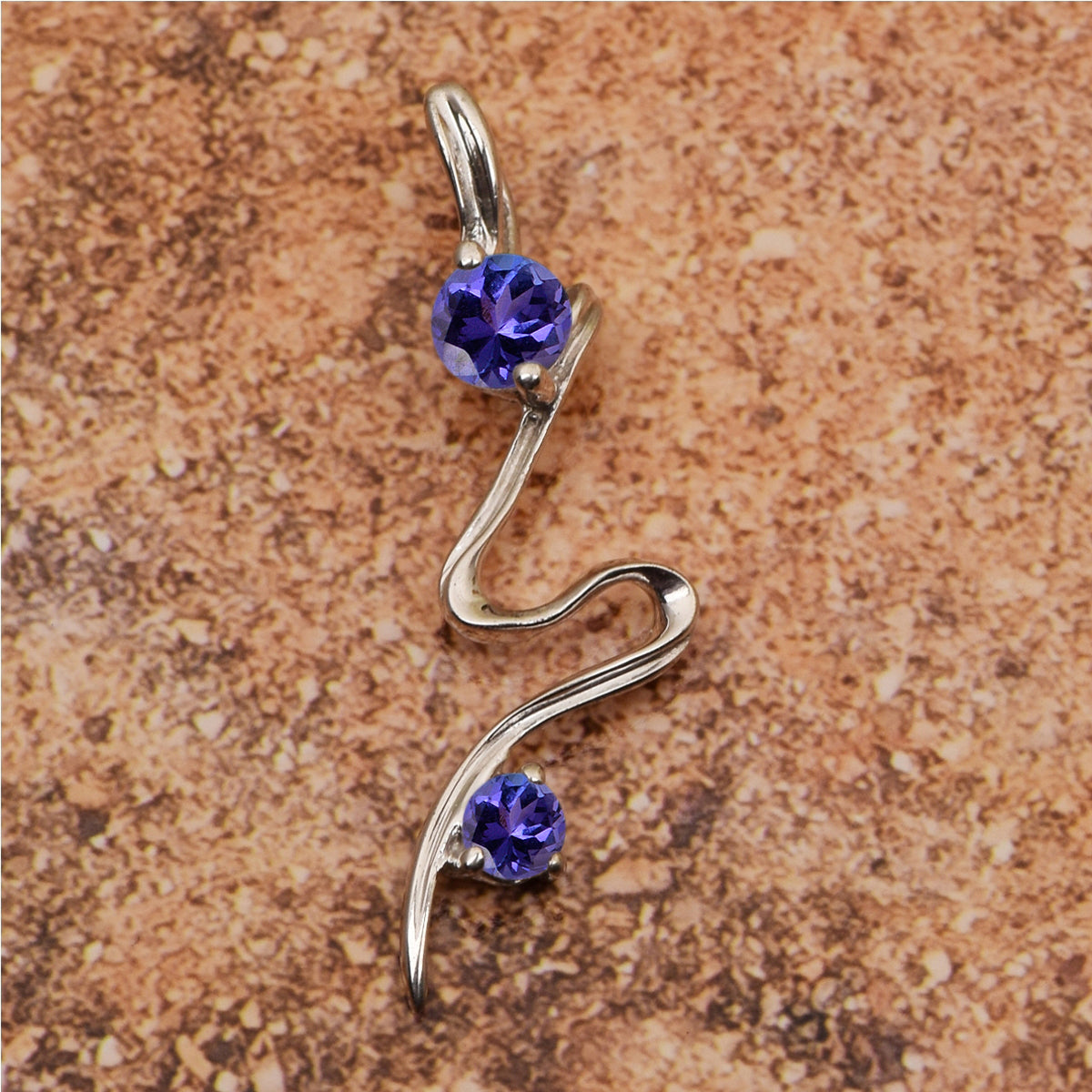 Single Line Multi Choice Gemstone Pendant