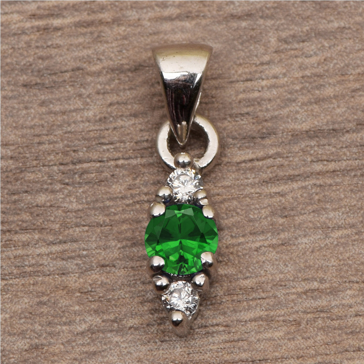 Three Stone Multi Choice Gemstone Pendant