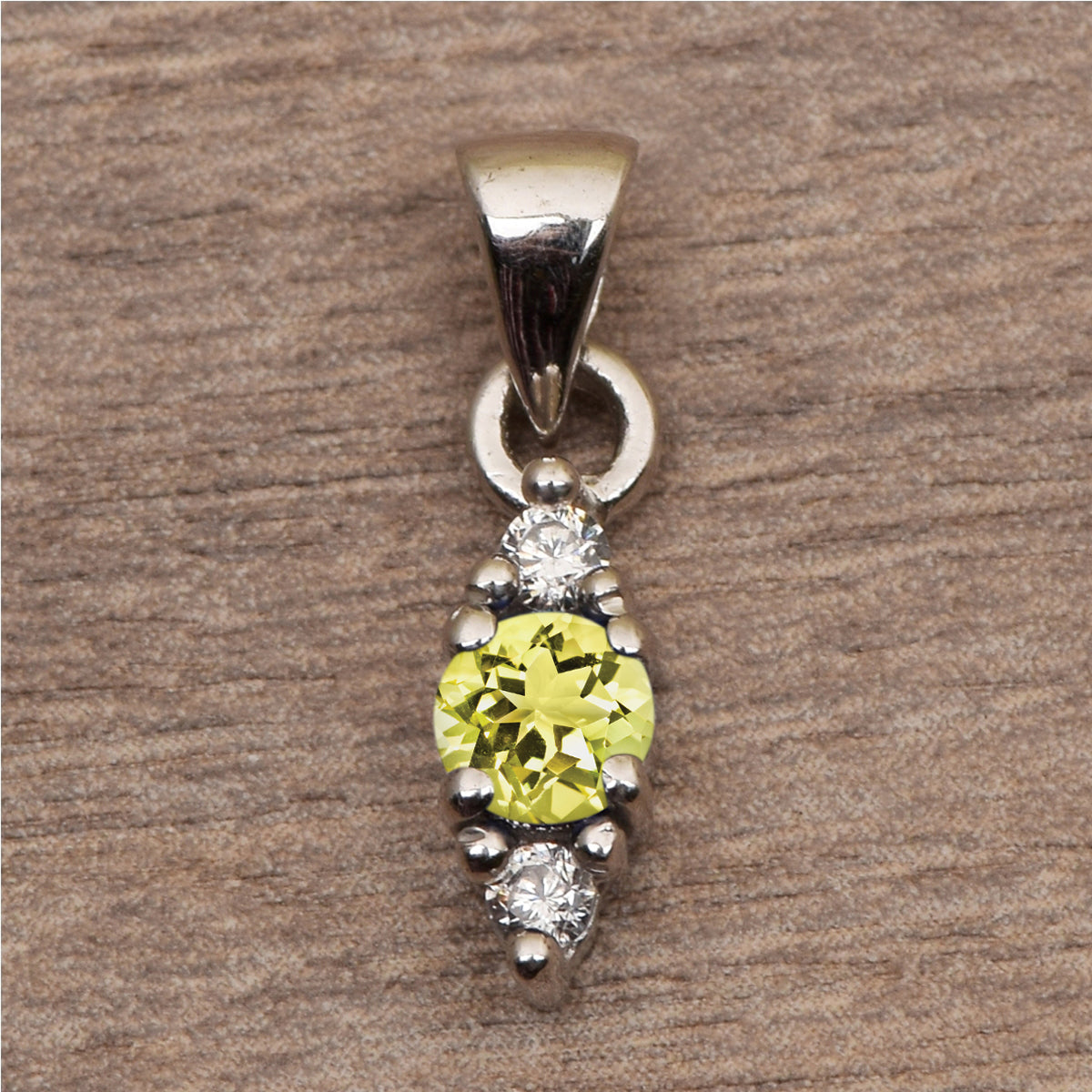 Three Stone Multi Choice Gemstone Pendant