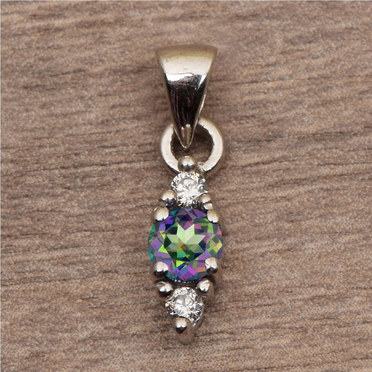 Three Stone Multi Choice Gemstone Pendant