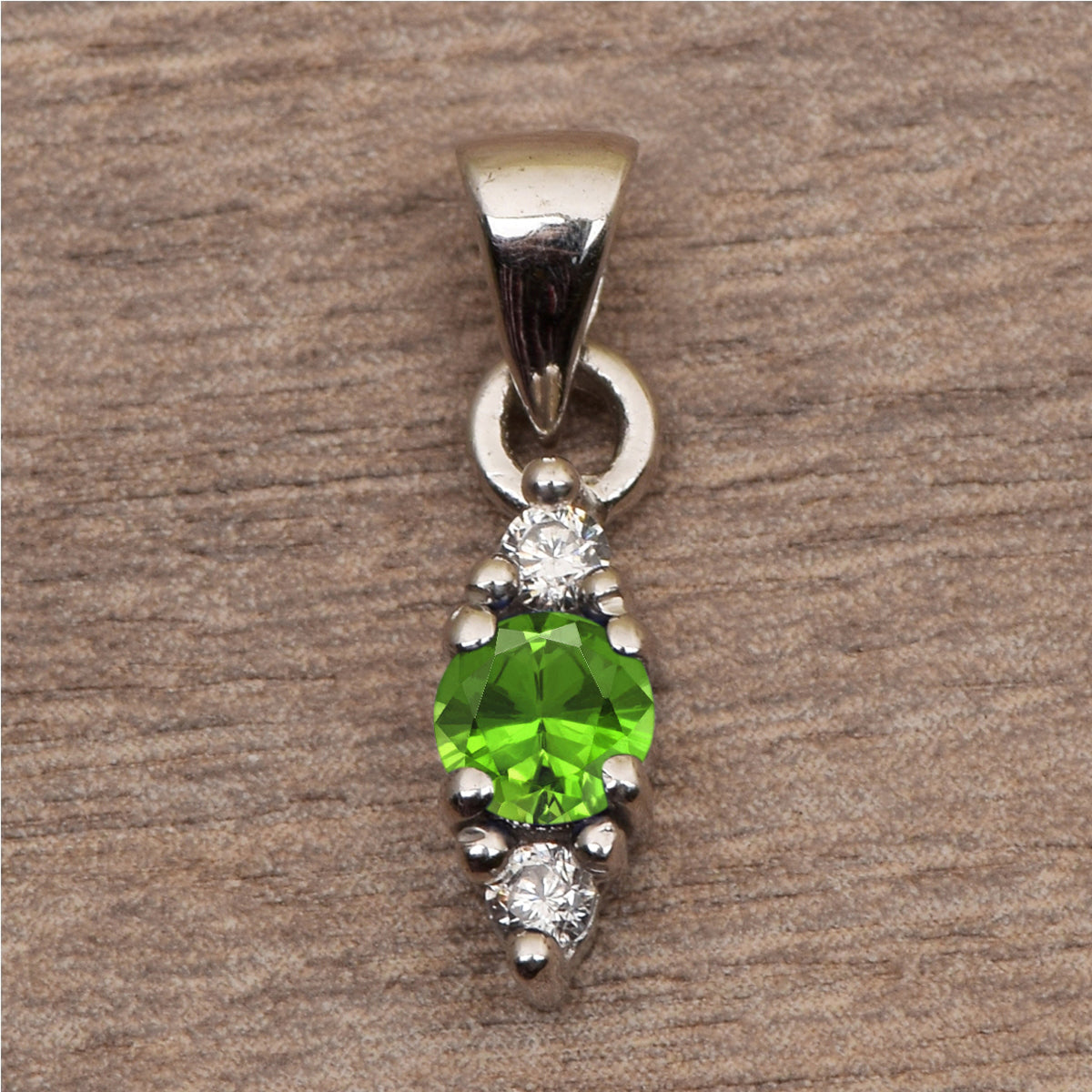 Three Stone Multi Choice Gemstone Pendant