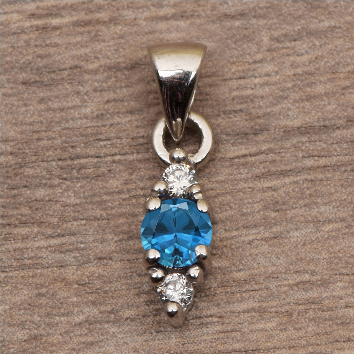 Three Stone Multi Choice Gemstone Pendant