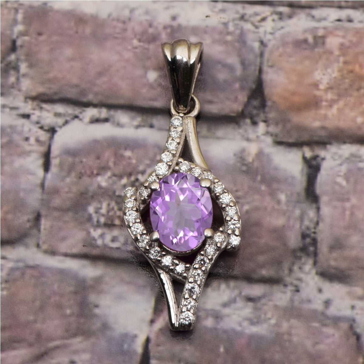 Art Deco Multi Choice Gemstone Pendant