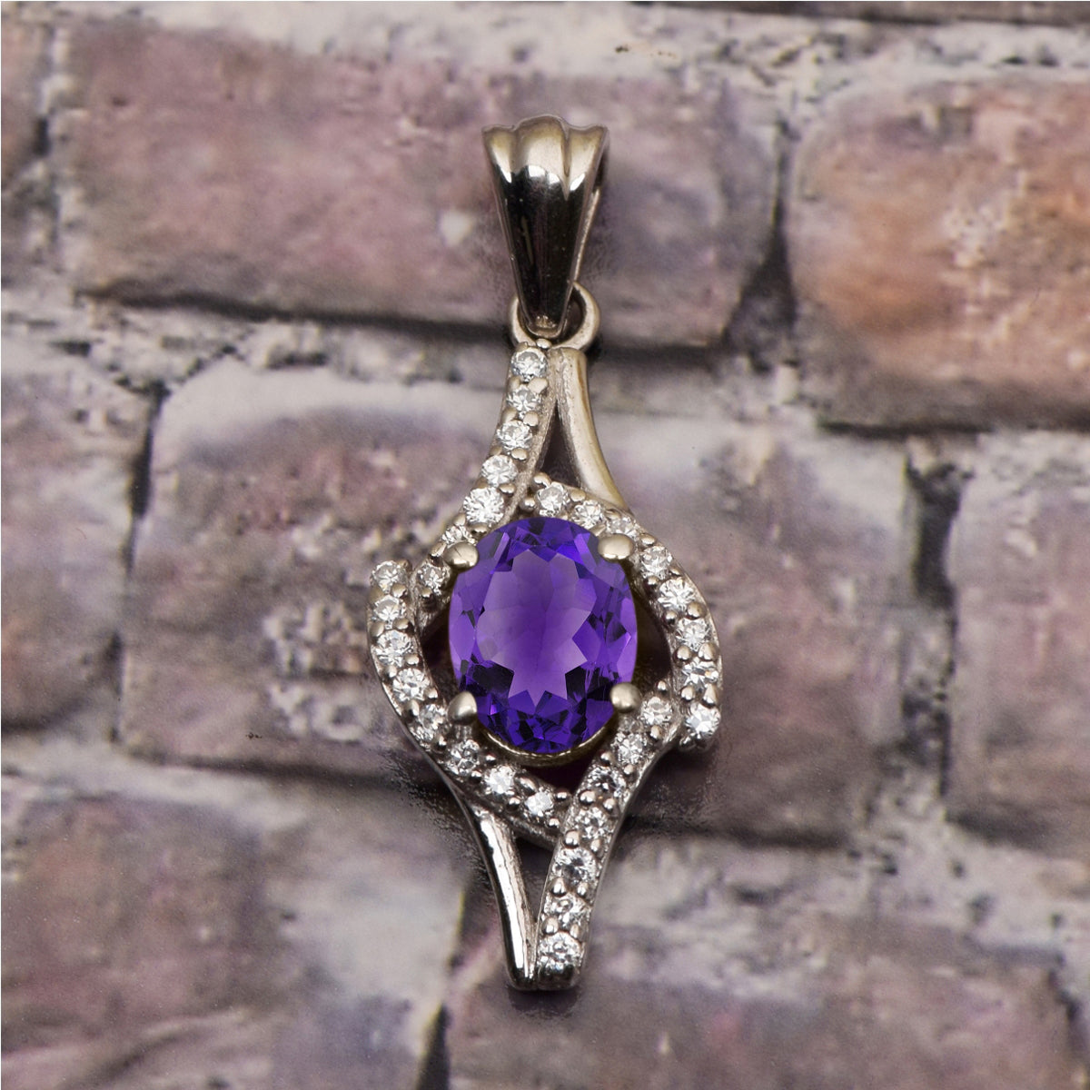 Art Deco Multi Choice Gemstone Pendant