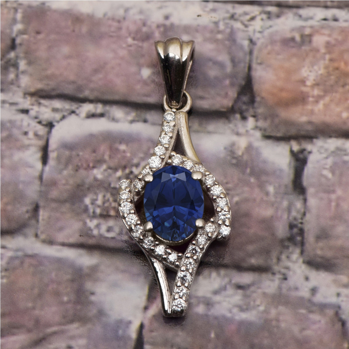 Art Deco Multi Choice Gemstone Pendant