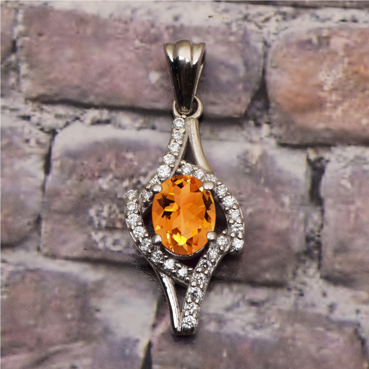 Art Deco Multi Choice Gemstone Pendant